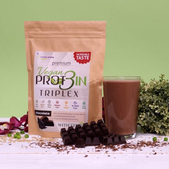 Vegan Prot3in Triplex 550g – Csokoládé
