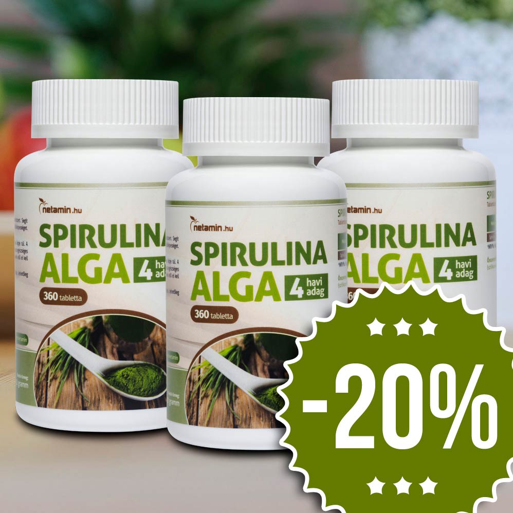 Netamin Spirulina Alga (3 db) 20 kedvezmény