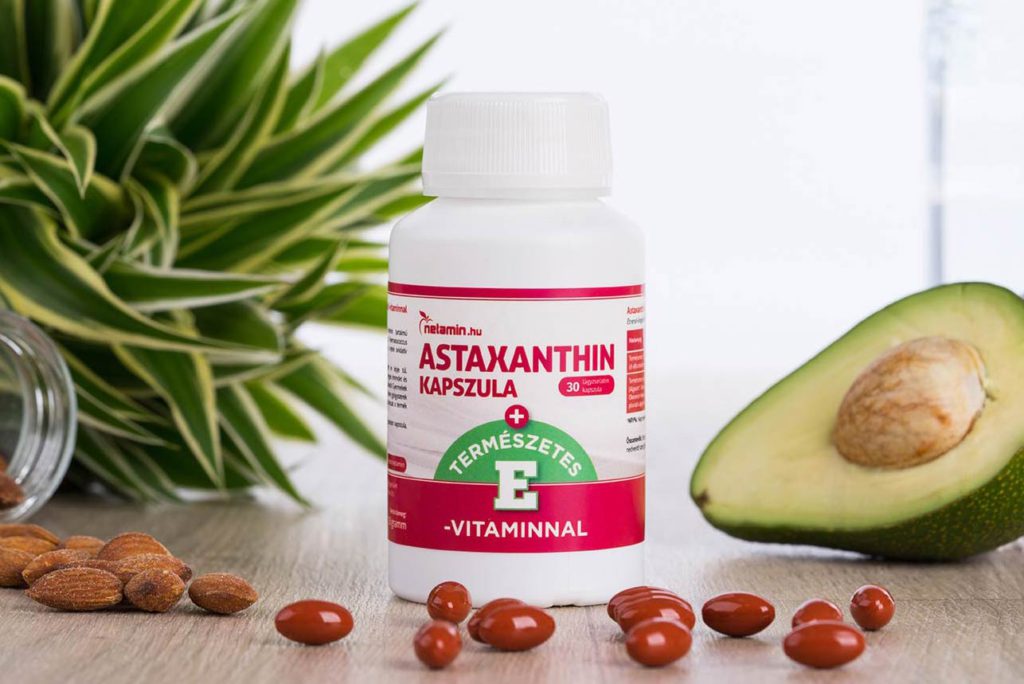 Netamin Astaxanthin kapszula természetes E-vitamin tartalommal