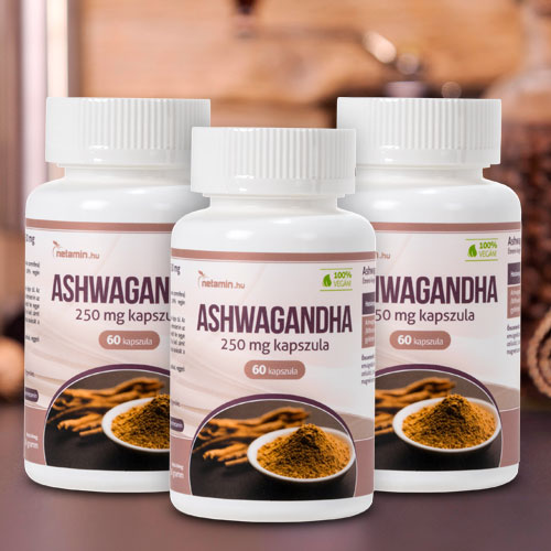 Netamin Ashwagandha kapszula 250 mg, 3 db - Gazdaságos kiszerelés