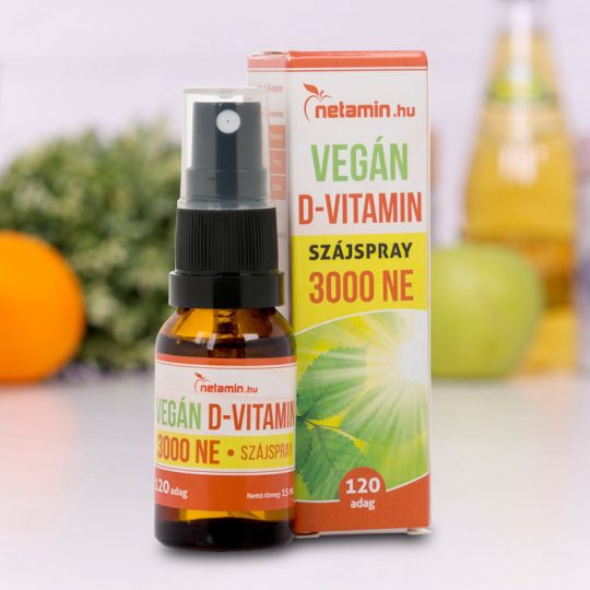Netamin Vegán D-vitamin szájspray 3000 NE