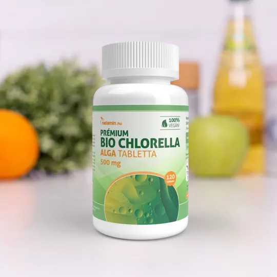 Netamin Prémium Bio Chlorella alga tabletta 500 mg