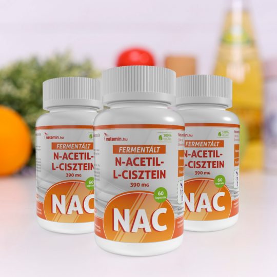 Netamin Fermentált N-acetil-L-cisztein kapszula - 3db Gazdaságos kiszerelés